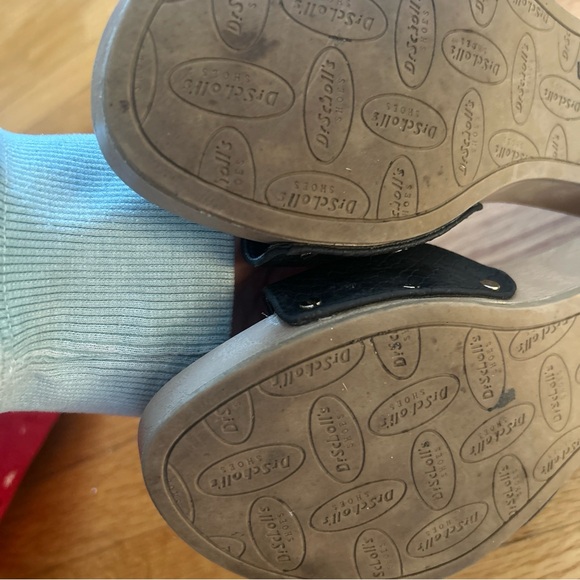 Dr. Scholl's Black Slide Sandals with Silver Buckle - Picture 3 of 3